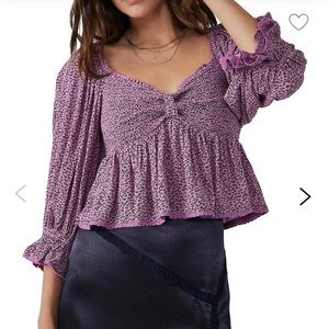 Long sleeve purple shirt